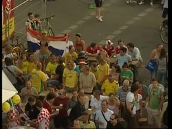 Reaction as fans watch Brazil vs Croatia match News Clip