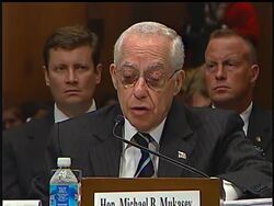 The Bush administration will do everything possible to ensure the government has the tools to fight terrorists before the next president takes office, Attorney General Michael Mukasey told Congress Wednesday. News Clip