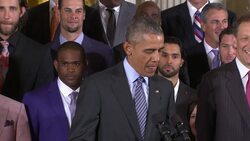 President Barack Obama invited the San Francisco Giants to the White House Thursday to congratulate them on their 2014 world series win, and commend them on their charitable efforts in the greater San Francisco area. (June 4) News Clip
