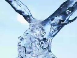 CU SLO MO Shot of Streams of water coming from opposite direction colliding / Los Angeles, California, United States Stock Footage