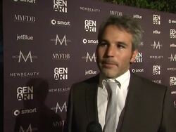 INTERVIEW: Jeffrey Abramson on why its important to support emerging talent at the Gen Art Fresh Faces In Fashion Presented By Moroccanoil at Los Angeles CA. Stock Footage