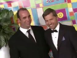 Nikolaj Coster-Waldau and Rory McCann at HBO's Official 2014 Emmy After Party Stock Footage
