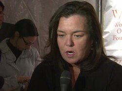 INTERVIEW: Rosie O'Donnell on the number of orphans is growing and what causes it. Stock Footage