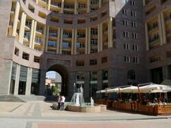 Yerevan, the northern avenue, center of the city Stock Footage