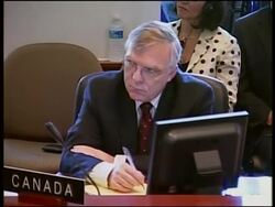 OAS Sec Gen comment on Honduras crisis; pro Zelaya demo News Clip