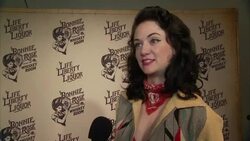 INTERVIEW - Nikki Lane talks about the mystery of Bonnie Rose at Bonnie Rose, A new Tennessee White Whiskey Launches in Nashville Stock Footage
