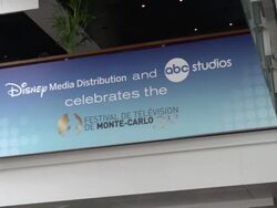 ATMOSPHERE: signage at 52nd Annual Monte Carlo Tel Stock Footage