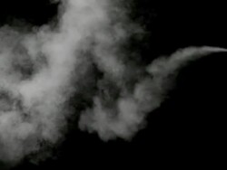 Spraying on black background Stock Footage