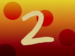 Number 2 Animation With Chroma Key Green Stock Footage