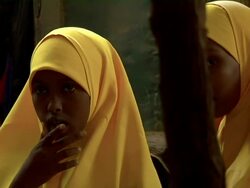 Two girls dressed In yellow Stock Footage
