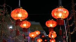 Chinese lantern Stock Footage