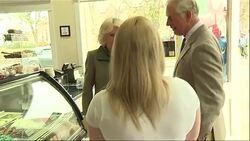 Charles and Camilla sampling ice creams News Clip