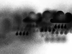 CLOUDS : heavy rain (LOOP) Stock Footage