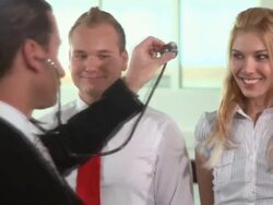 DOLLY: Business manager Stock Footage