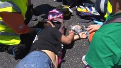 Miners and police clash during protests Instructional Video