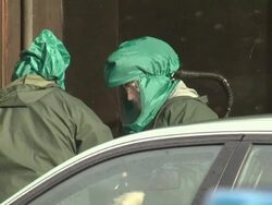 Defra Officials on site of Bird Flu outbreak Farm News Clip