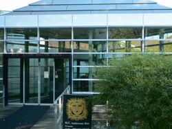 Odense Hans Christian Andersen Museum writer home and grounds Stock Footage