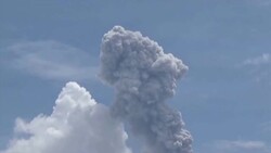 Indonesia's Sinabung volcano spews hot ash News Clip