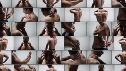 Pain. Video Wall. Stock Footage