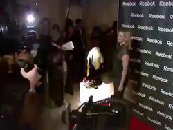 unveiling of Reebok's 'Freestyle World Tour' ad campaign and collection Stock Footage