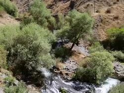 Garni Gorge, Azat river, 'symphony of the stones' Stock Footage