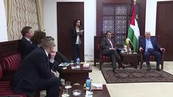 CLEAN : Palestinian President meets with German FM in Ramallah News Clip