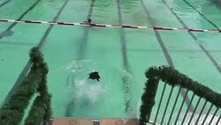 CLEAN : Diving in dresses Germany's Dirndl competition makes a splash News Clip