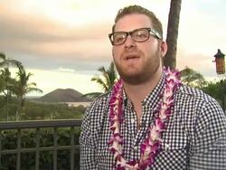 INTERVIEW: Andrew Goodman (Director of The Happiest Man Alive) on what being part of the festival means to him at the 2010 Maui Film Festival - The Happiest Man Alive Interviews at Wailea HI. (Footage by WireImage Video/GettyImages) Stock Footage