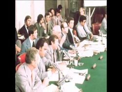 SYND 31/07/73 WATERGATE COMMITTEE WITH EHRLICHMAN News Clip