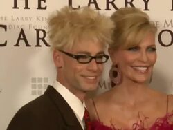 Murray, Shawn King and Larry King at 18th Annual Larry King Cardiac Foundation Gala Stock Footage