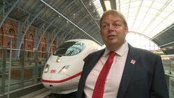 CLEAN: German train makes first channel tunnel rail crossing News Clip