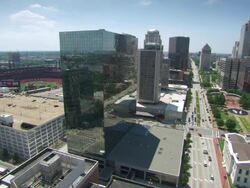 WS View of city / St Louis, Missouri, United States Stock Footage