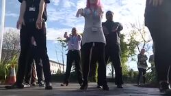 Tai Chi lesson with Thames water workers News Clip