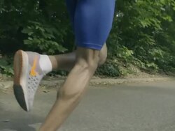 Runner's Legs Stock Footage