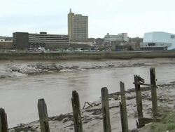 River Usk in Newport News Clip