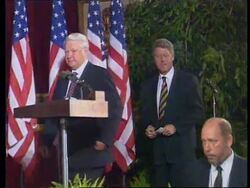 Italy - Clinton &amp; Yeltsin Cement Ties At G7 Summit News Clip