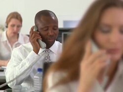 Phone operators Stock Footage