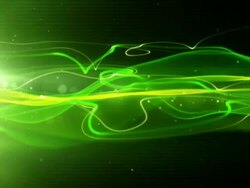 Flowing Light Streaks Background Loop - Neon Green (Full HD) Stock Footage