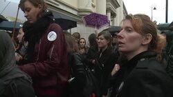 CLEAN : Polish women strike against near-totala abortion ban 2 News Clip