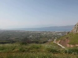Castle, Accrocorinthos, Greece Stock Footage