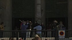 Tourists in Barcelona visit city during general strike News Clip