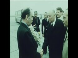 SYND 26 5 76 FRENCH DELEGATION ARRIVES IN BUDAPEST News Clip