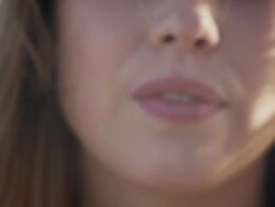 Woman at the ocean Stock Footage