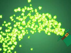 Flowing clovers, LOOP Stock Footage