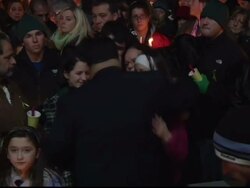 People Gathered for Mass Vigil in Newtown News Clip