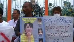 UPDATE Anti election demonstration on the Thai/Myanmar border News Clip