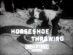 SPORT: HORSESHOE THROWING News Clip