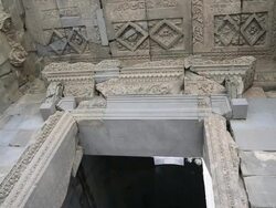 Garni, entrance of the Greek temple, 3rd century B.C. Stock Footage