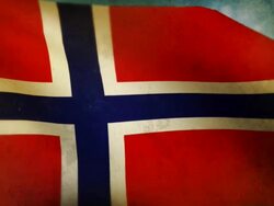 Waving Flag - Norway Stock Footage