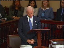 After thirty-six years as a U.S. Senator, Vice President-elect Joe Biden gave his farewell address on the Senate floor Thursday. News Clip